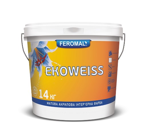 FEROMAL 26 EKOWEISS /14кг Матова акрилова інтер'єрна фарба